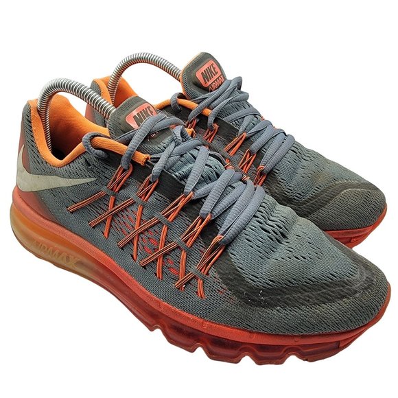 Nike Air Max Mens Graphite Orange 2014 Sneaker Running Athletic